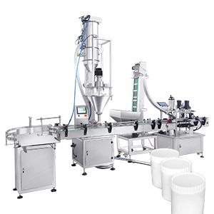 automatic Milk Powder Filling Capping and Labeling Machine Line