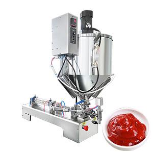 semi-auto pneumatic tomatos paste filling machine