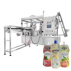 Automatic Jelly Spout Pouch Filling And Capping Machine