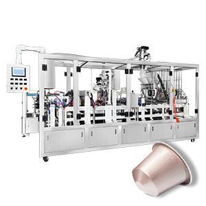 Automatic coffee capsule filling sealing bag packing cartoning machine