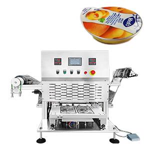 Table top stainless steel semi automatic sandwich tray sealing machine 