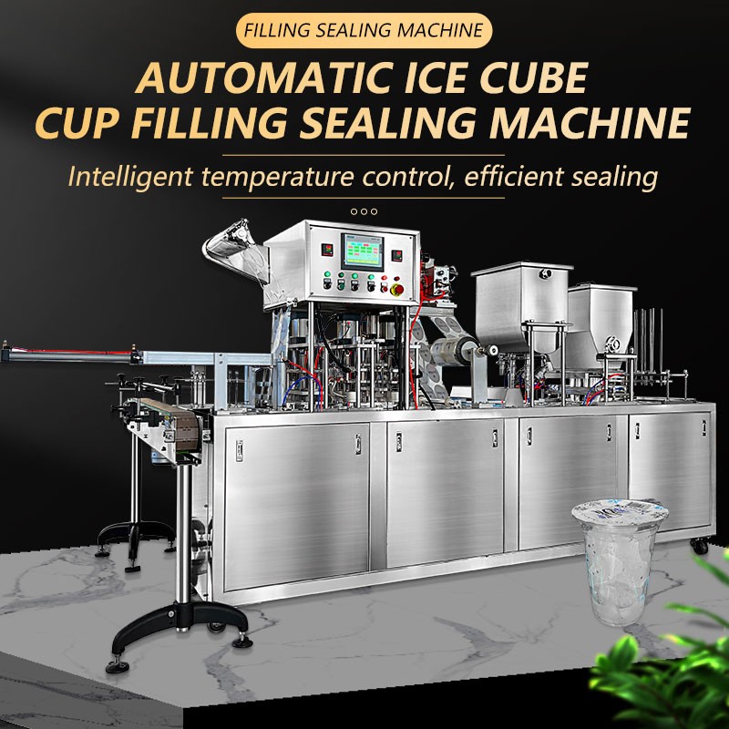 Automatic Ice Cube Water Juice Ice Cream Cup Filling Sealing Machine Price