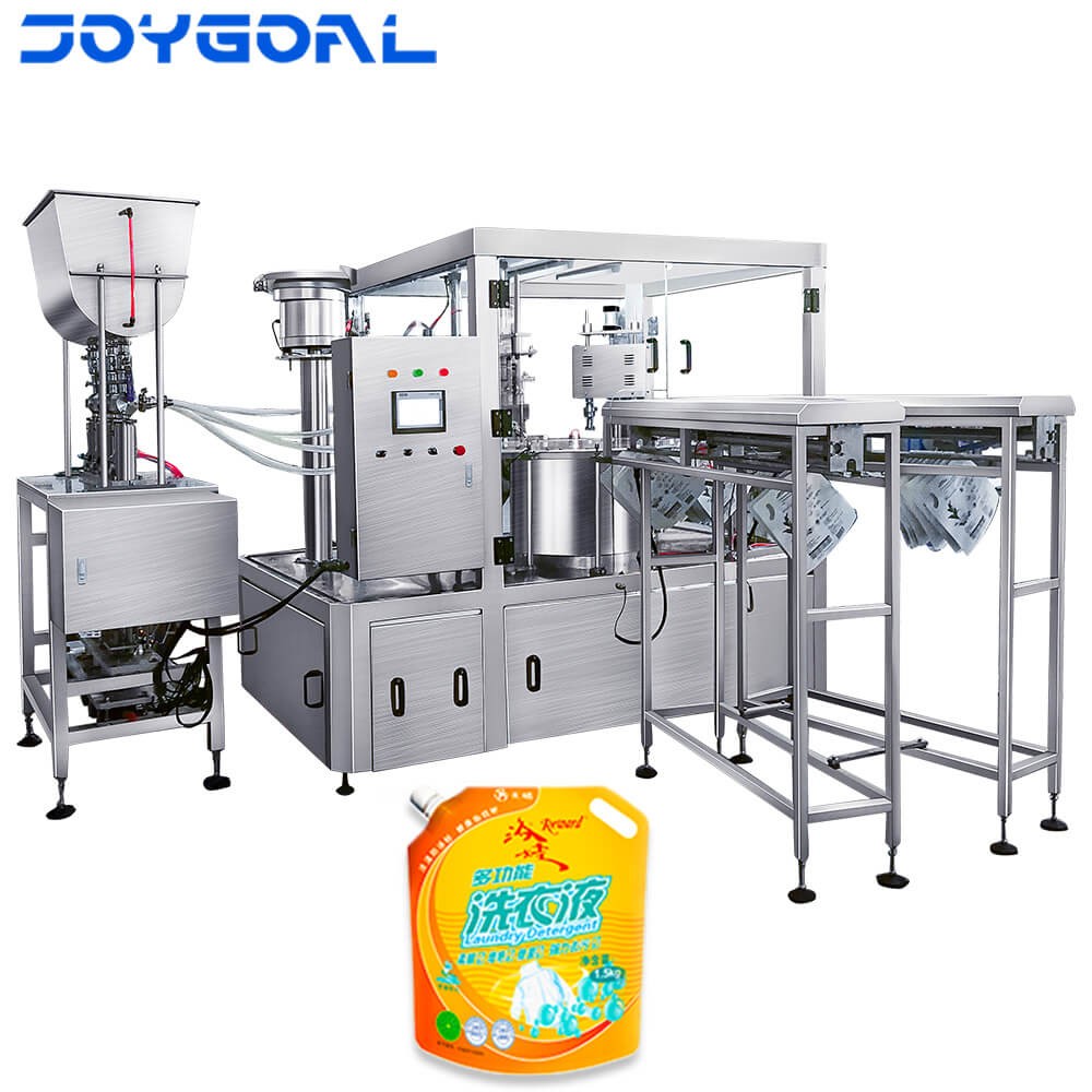 Automatic Ketchup Spout Pouch Filling And Capping Machine