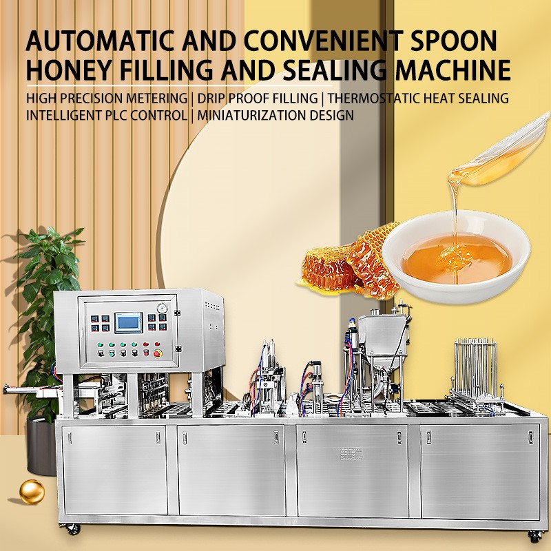Popular Disposable Plastic Honey Spoon Automatic Filling Sealing Machine