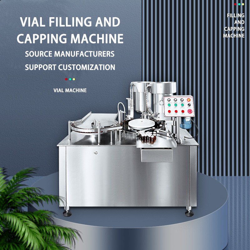 Vial Filling Plugging and Sealing Machine