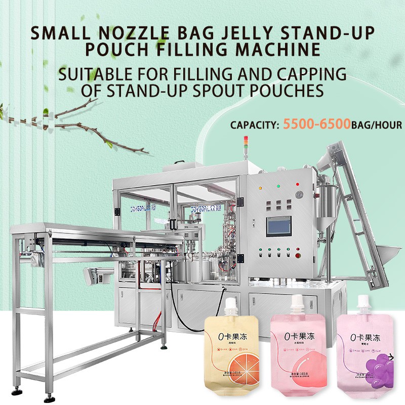 Automatic Jelly Spout Pouch Filling And Capping Machine