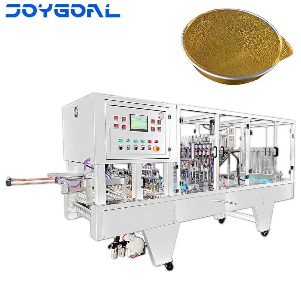 automatic honey plastic cup filling and sealing machine
