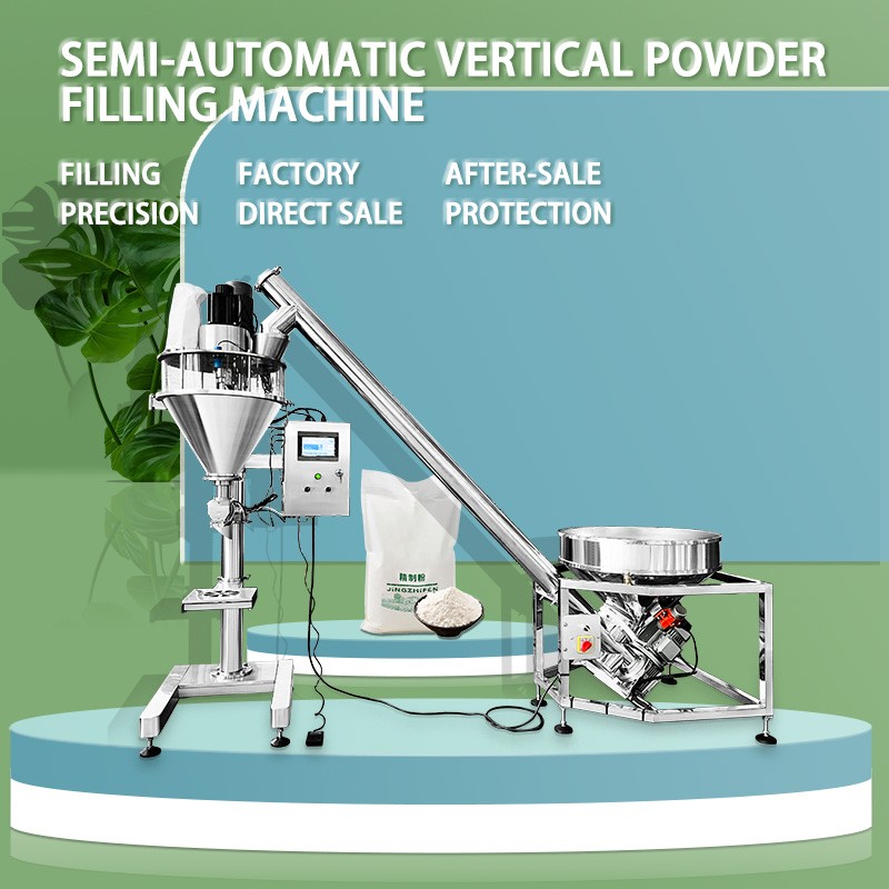 Semi automatic cosmetic dry powder filling machine